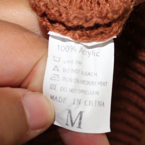 Unbranded Striped Color Block Knitted Style Crew Neck Sweater - Size Medium - Picture 5 of 5